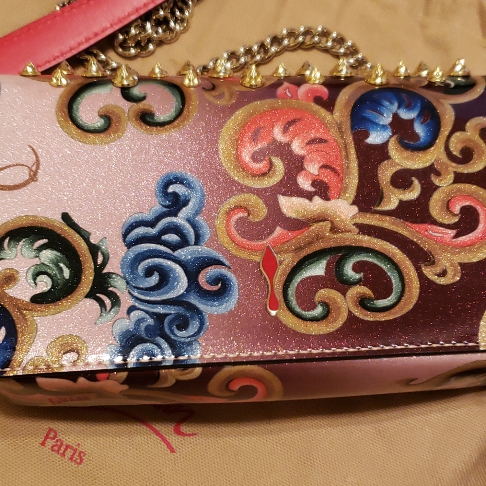* SOLD*Christian Loubiton crossbody clutch bag - Picture 6 of 11